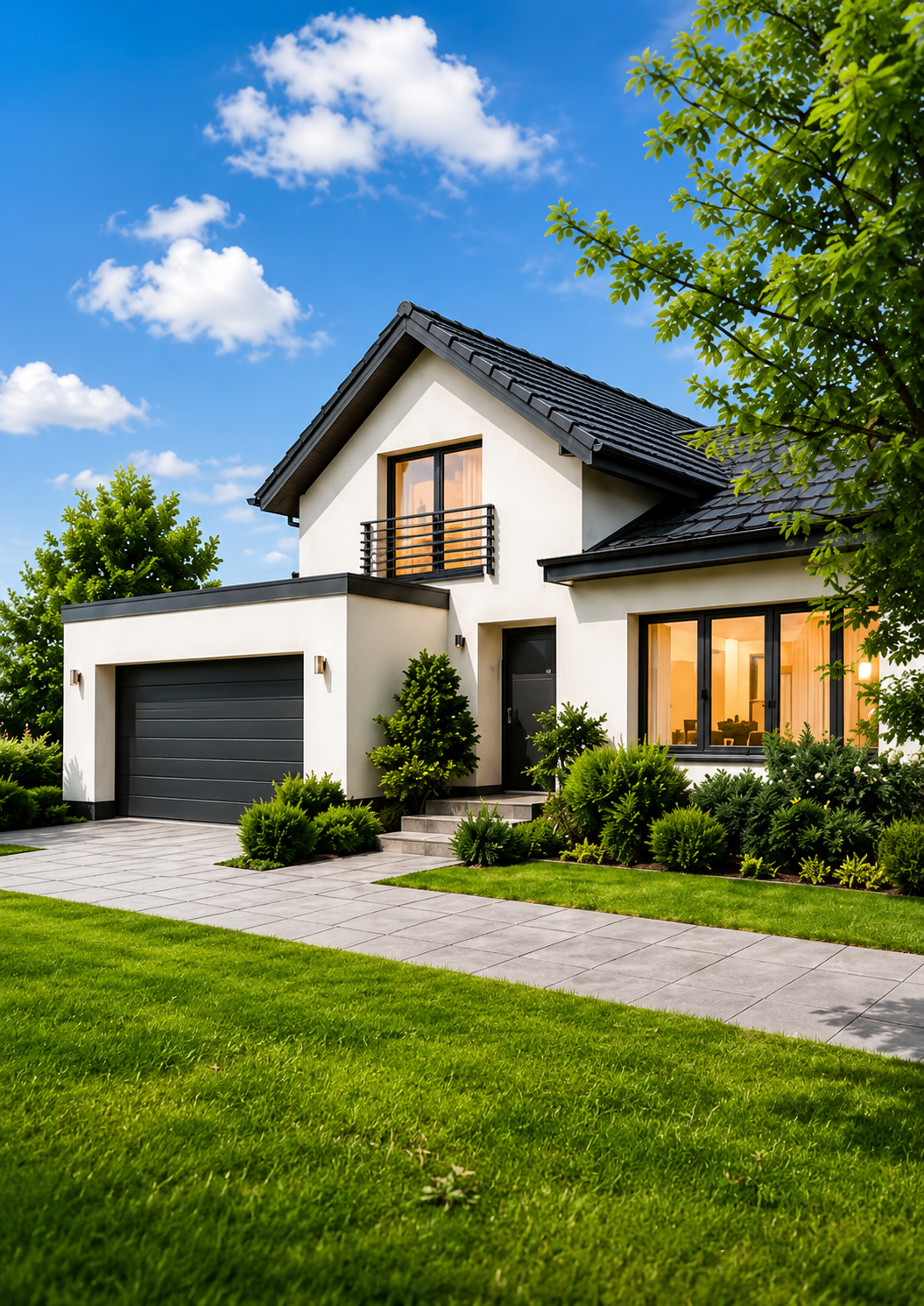 Gepflegtes modernes Wohnhaus mit Garten